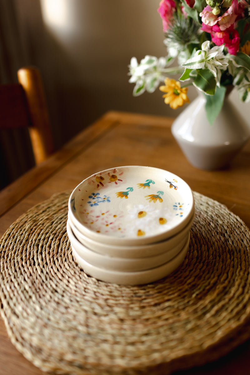 Vintage Ceramic Hand trinket tray 小物入れ handmadeceramicsideplates-